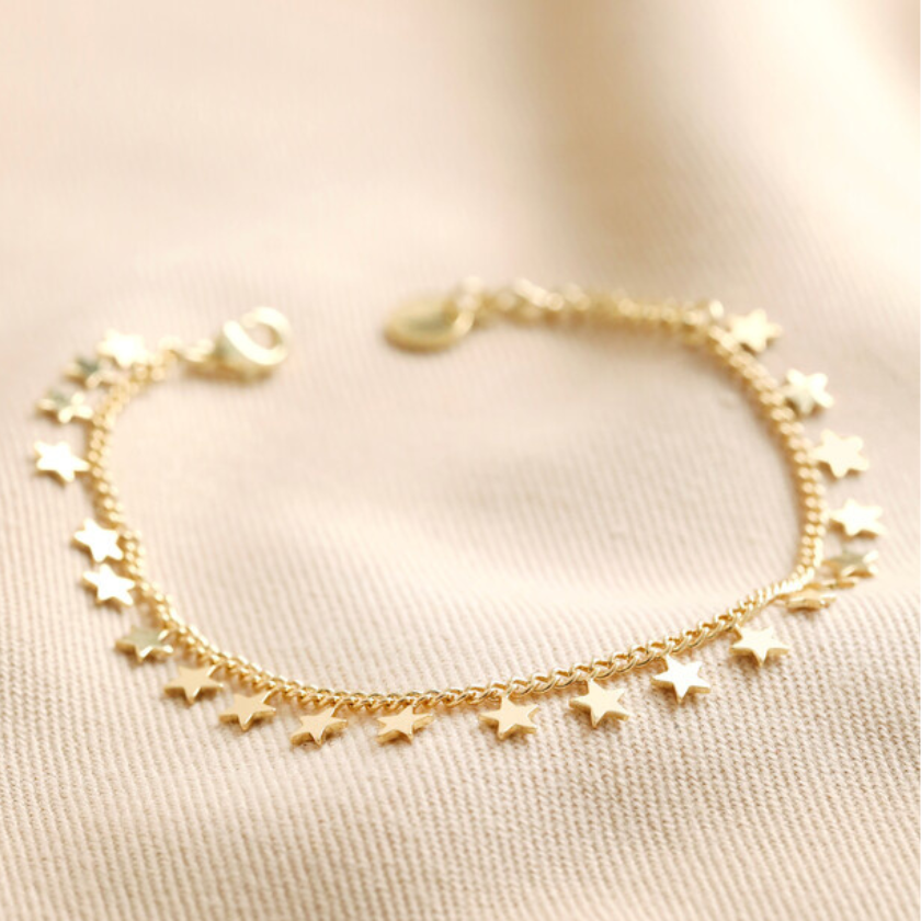 Tiny Star Charm Bracelet | Gold