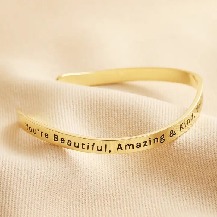 Affirmation Bangle Gold Australia