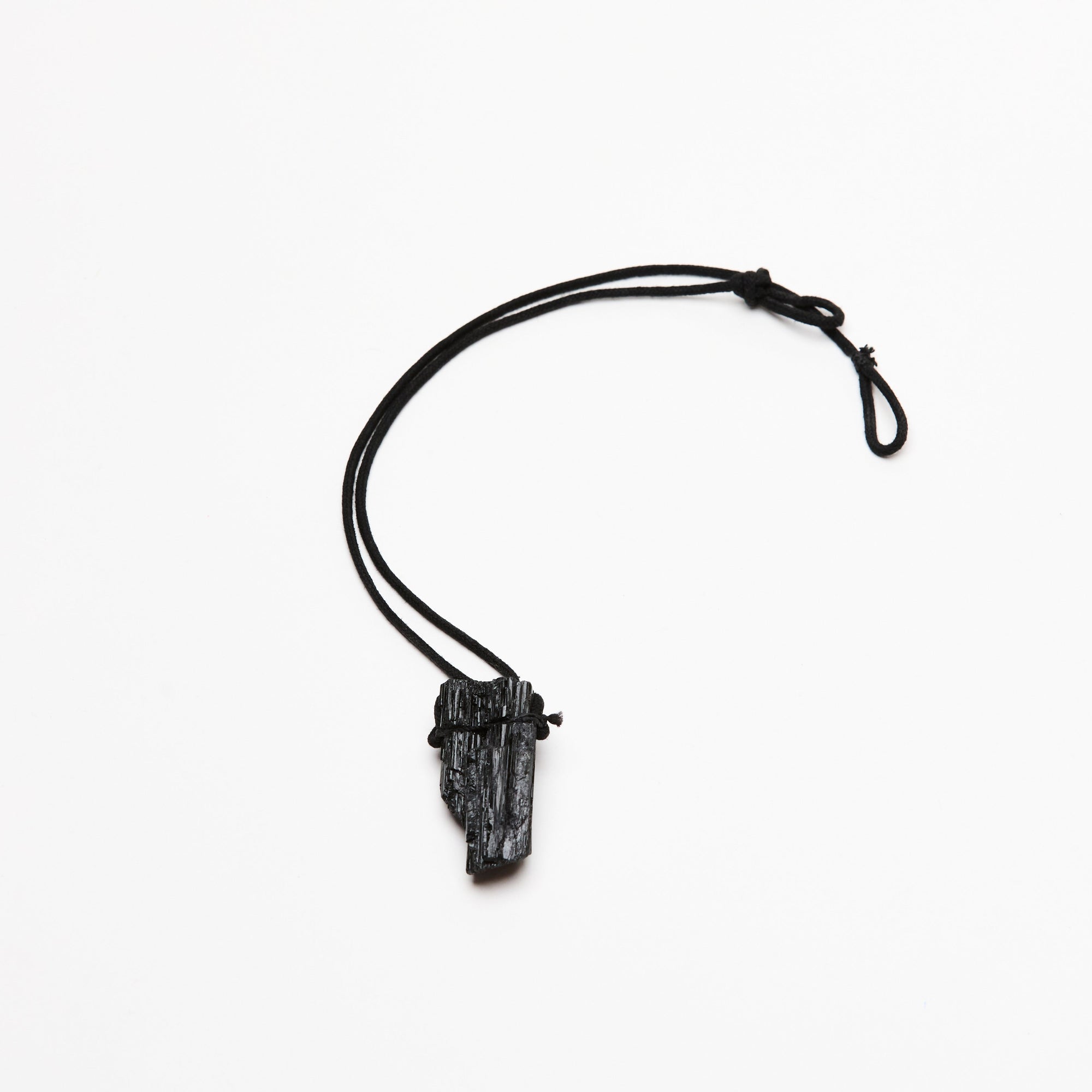 Raw Black Tourmaline Crystal Necklace Luna & Soul Australia 