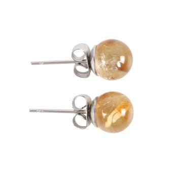 Citrine Stud Earrings Luna & Soul Australia