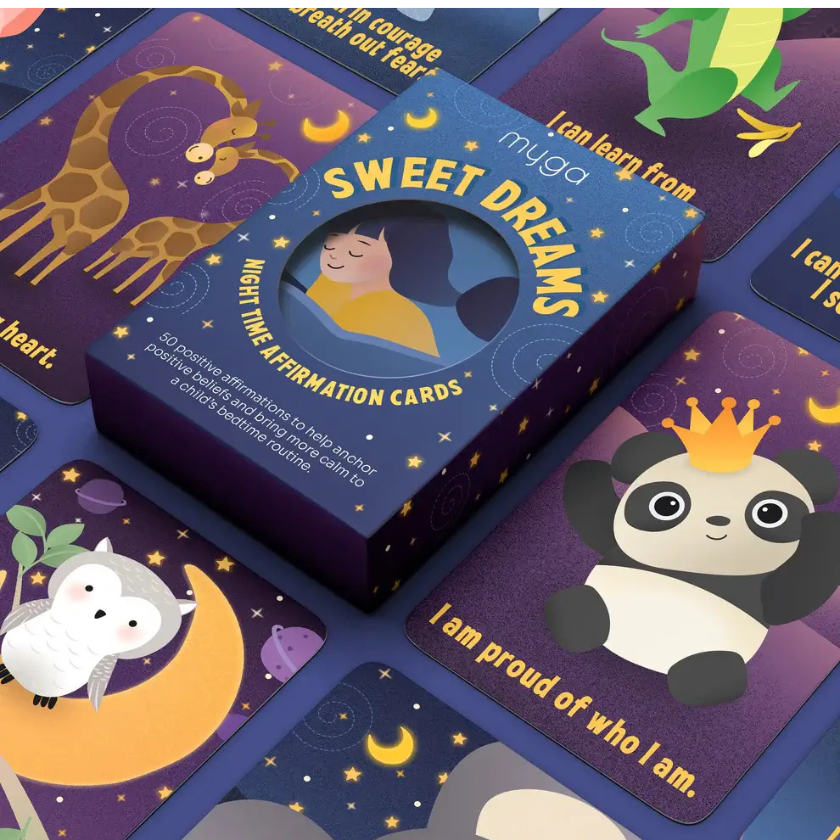 Kids Sweet Dreams Night Affirmation Cards