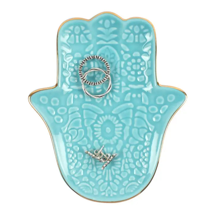 Hamsa Hand Trinket Dish _ Luna & Soul Australia