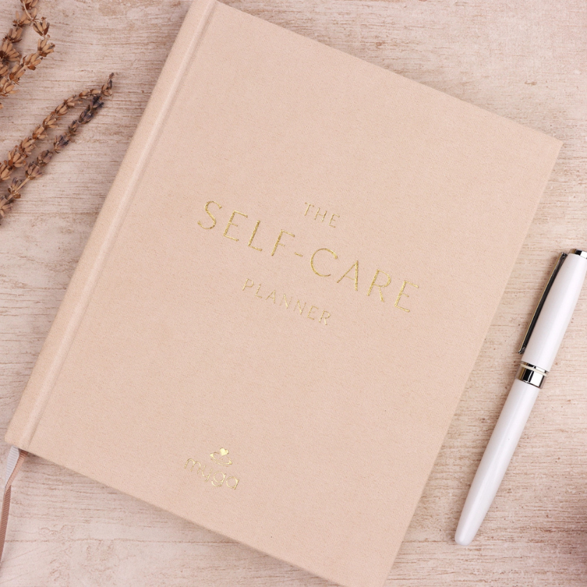 self care journaling pink