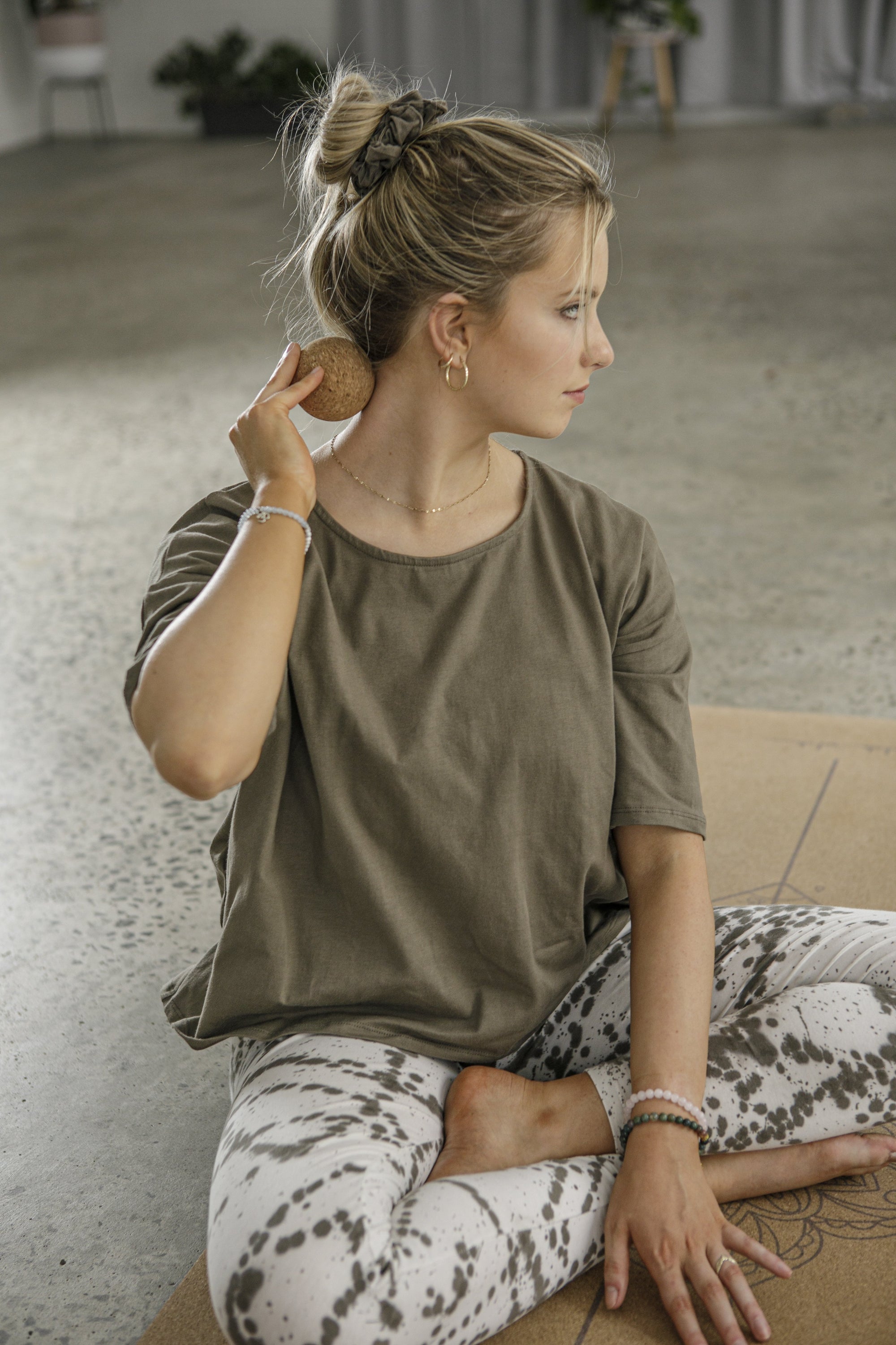 Organic Cotton Pleated T-Shirt - Luna & Soul